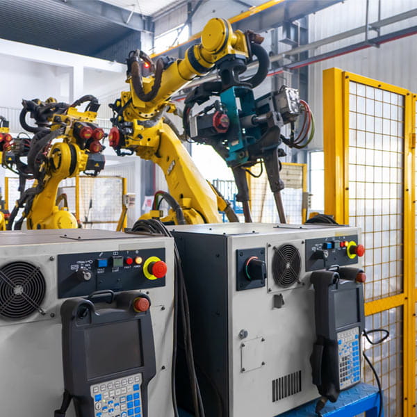 Mototrskyddsbrytare vid robot