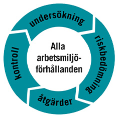SAM hjulet visar hur arbetet är systematiskt