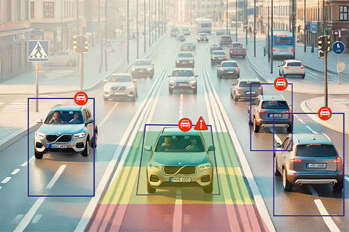 AI kameran hjälper till att ha koll på omgivningen