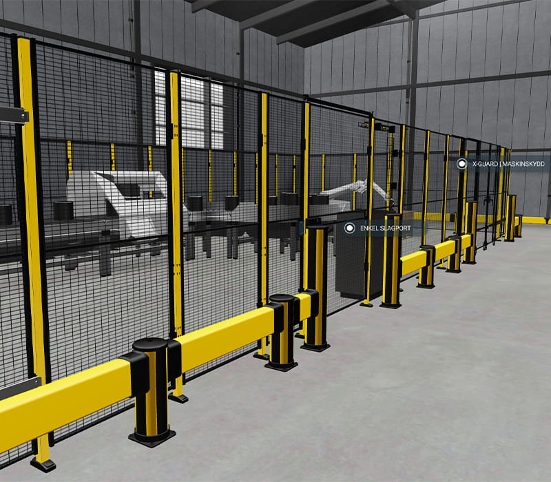 X-Guard maskinskydd – flexibla och säkra staketsystem för industrin