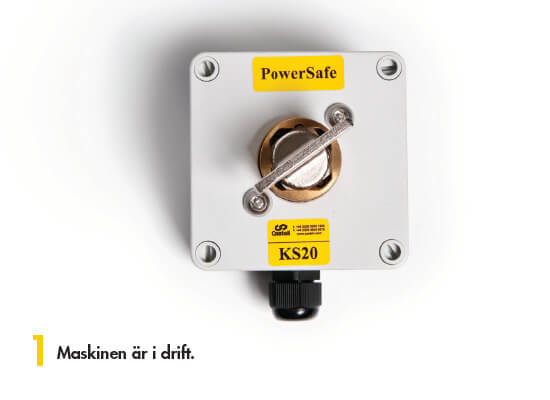 Låssystem från Castell. 1. maskinen är i drift