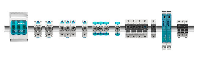 Komponenter för panelmontage gruppbild