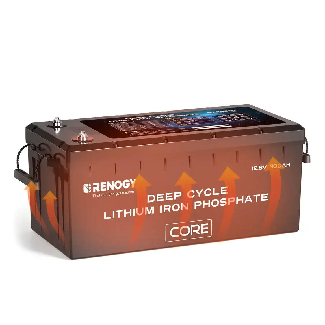 Renogy 12V 300Ah Core, jossa lämmitys ominaisuus