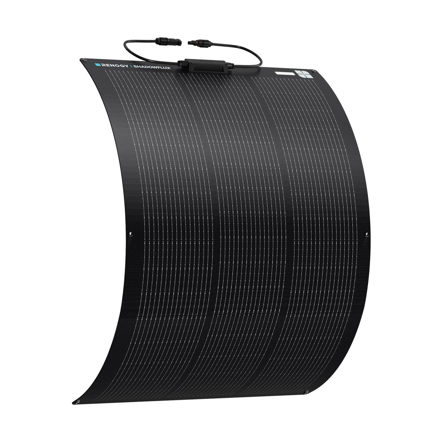 Uusi Renogy taipuisa 100W Shadowflux aurinkopaneeli